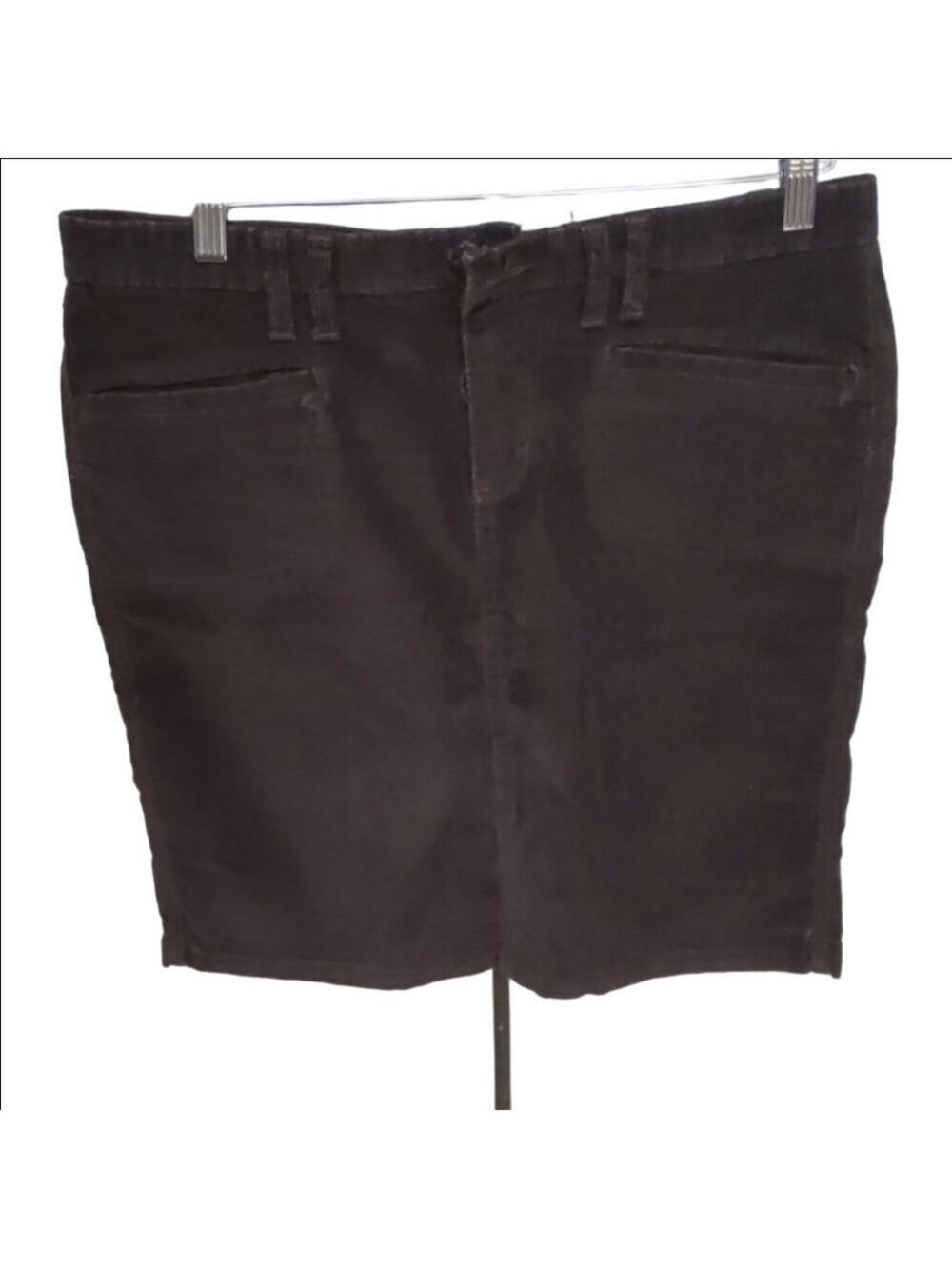 Y2K Vintage 2007 Old Navy Brown Corduroy Mini Skirt Stretch Size 8